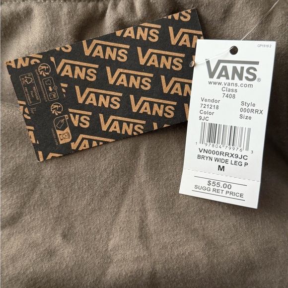 Vans Brown Bryn Wide-Leg Pants - Picture 3 of 5